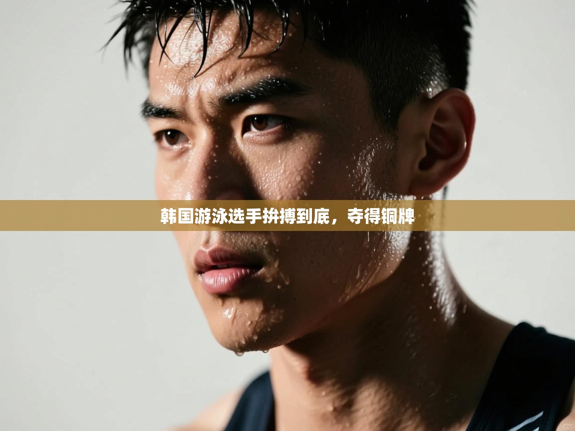 韩国游泳选手拚搏到底，夺得铜牌